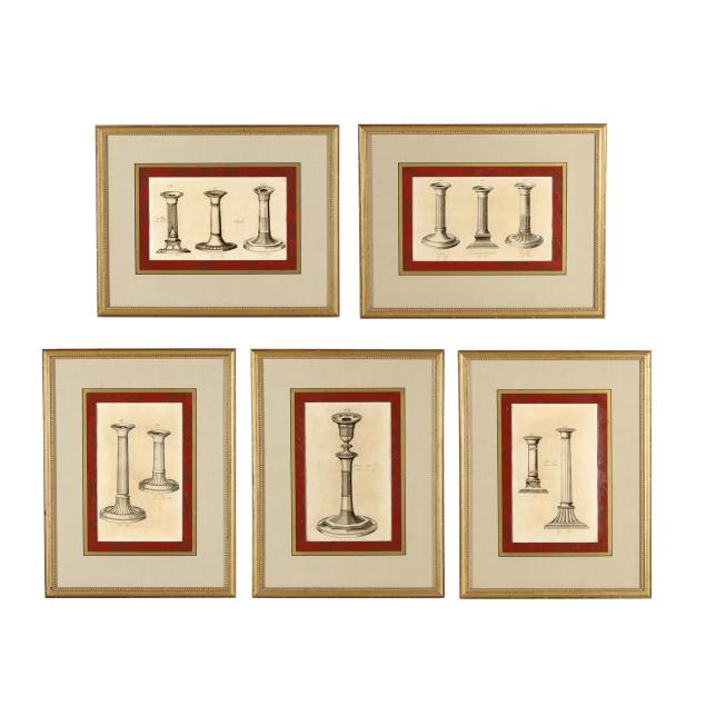 set-of-five-18th-century-english-engravings-of-candlesticks