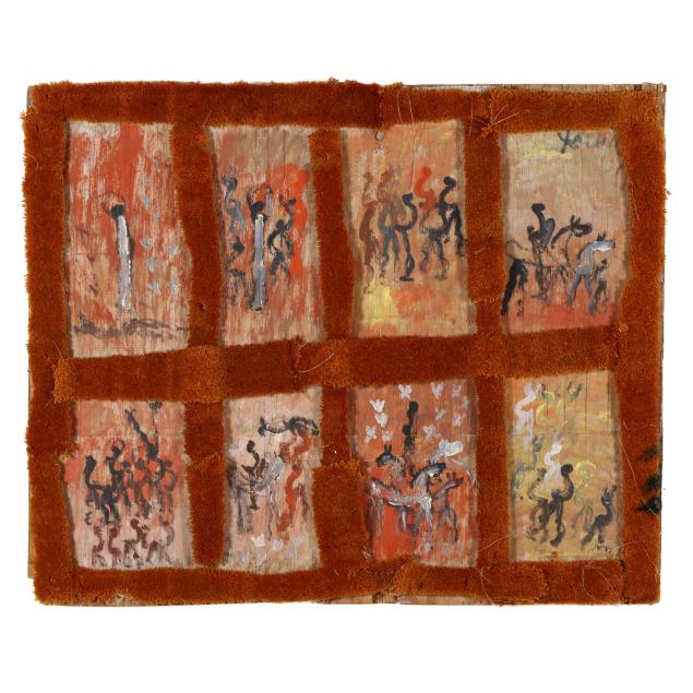 purvis-young-american-1943-2010-figural-grid-painting