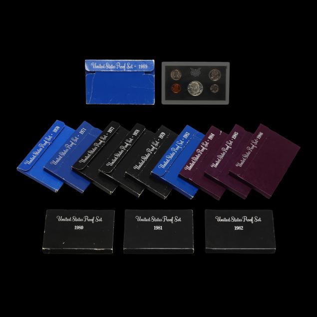 thirteen-13-u-s-proof-sets-1969-1986