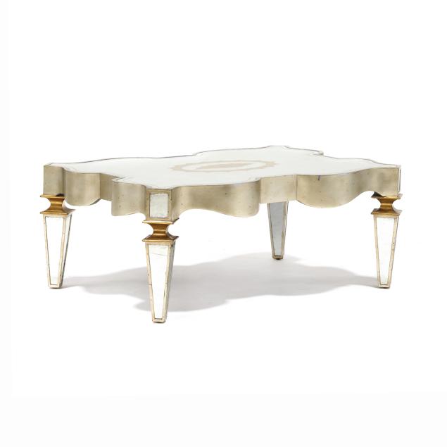 john-richard-hollywood-regency-style-mirrored-cocktail-table