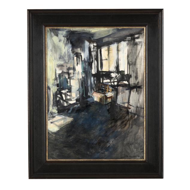 b-gordon-american-abstract-interior-of-an-art-studio