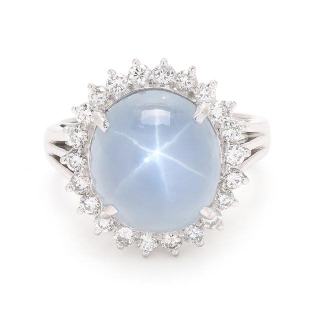 vintage-white-gold-star-sapphire-and-diamond-ring
