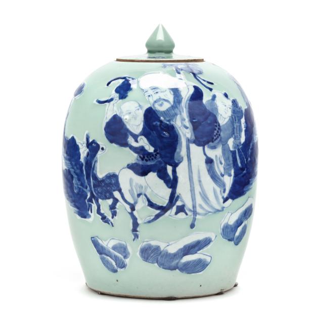 a-chinese-celadon-ground-blue-and-white-decorated-ginger-jar