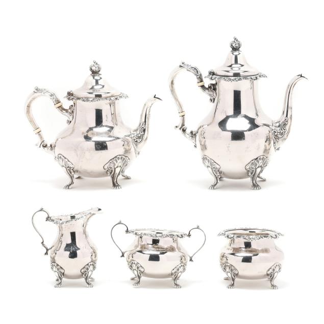 Gorham Strasbourg Sterling Silver Tea and Coffee Service (Lot 9192