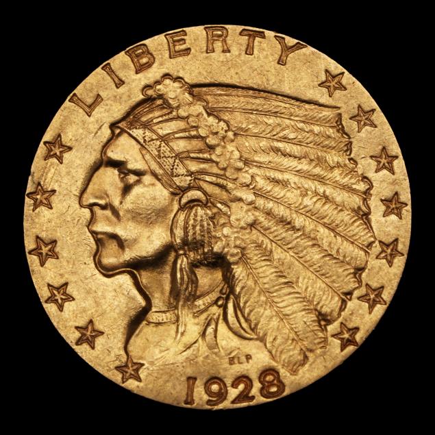 1928-gold-quarter-eagle-almost-uncirculated