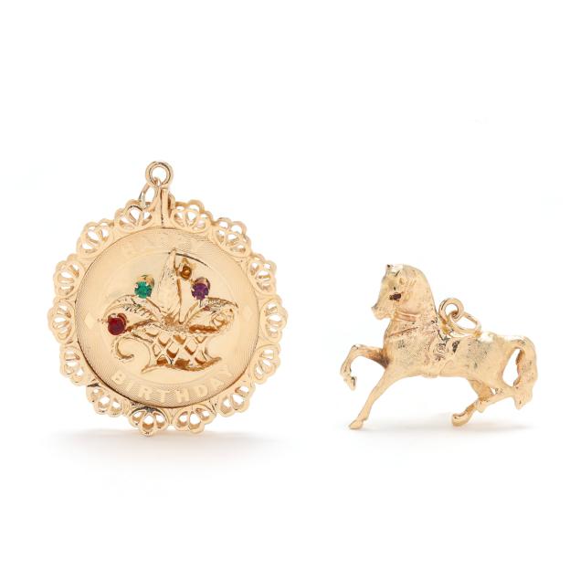 two-gold-and-gem-set-charms