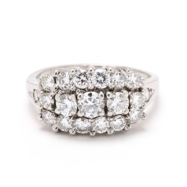 palladium-and-diamond-cluster-ring