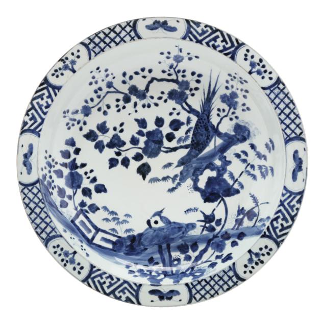 a-large-chinese-blue-and-white-porcelain-charger-with-birds