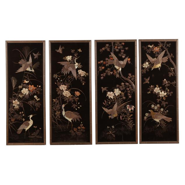 a-set-of-four-asian-embroidered-panels