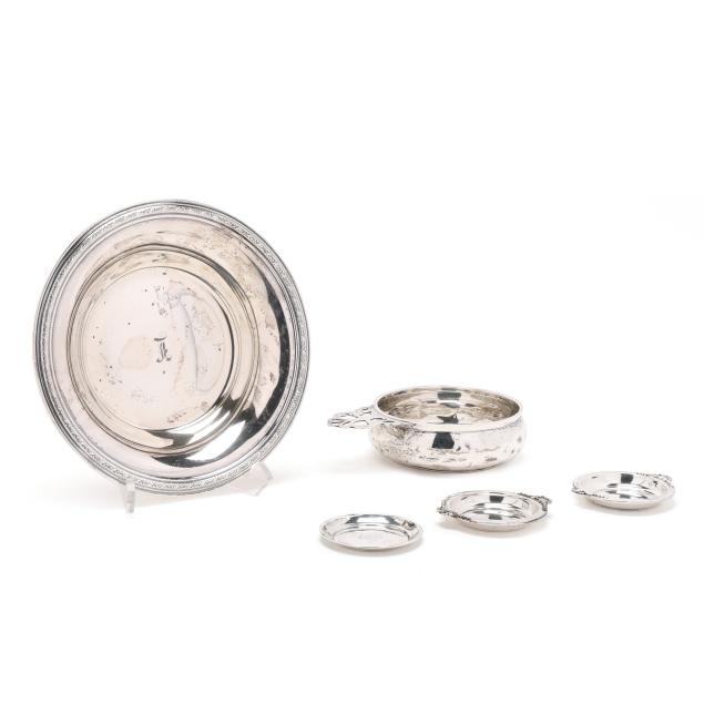 group-of-sterling-silver-tableware
