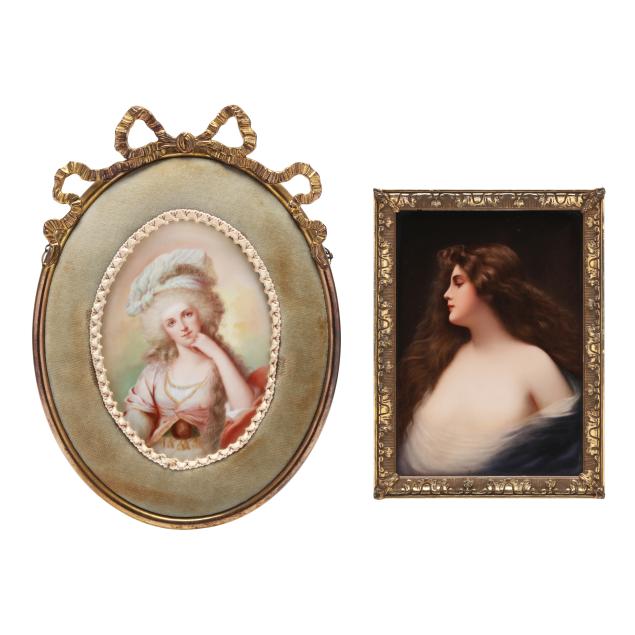 two-signed-continental-porcelain-portrait-plaques