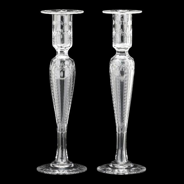 pair-of-steuben-rock-crystal-engraved-tall-glass-candlesticks