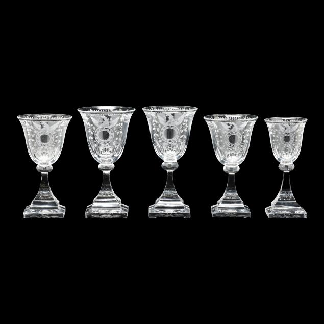 five-rare-steuben-i-strawberry-mansion-i-goblets