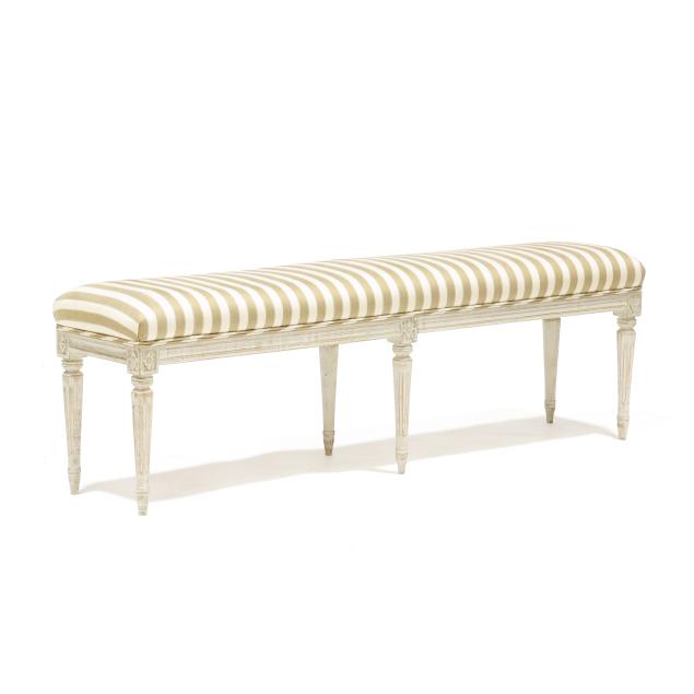 gustavian-style-upholstered-bench