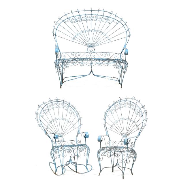 attributed-john-salterini-three-piece-peacock-set