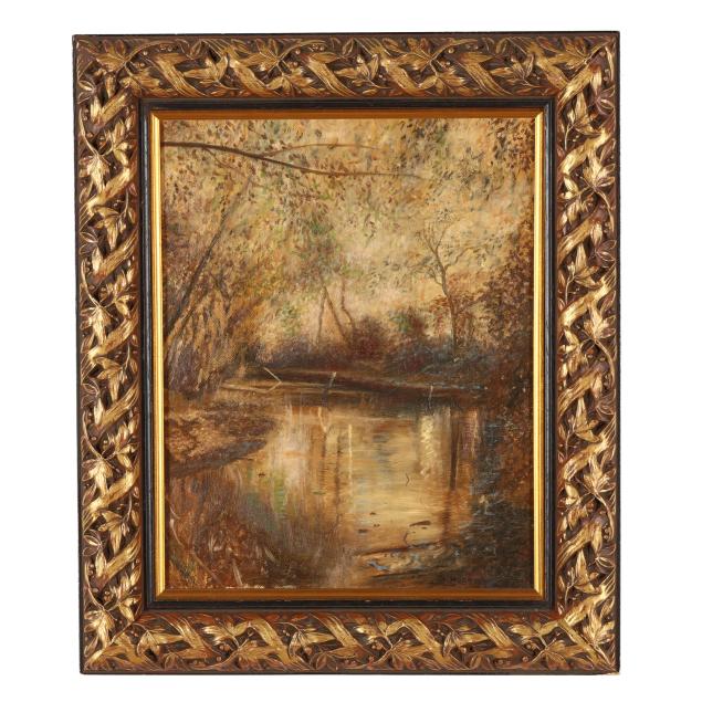 michael-d-hodowal-american-b-1959-atmospheric-pond-scene