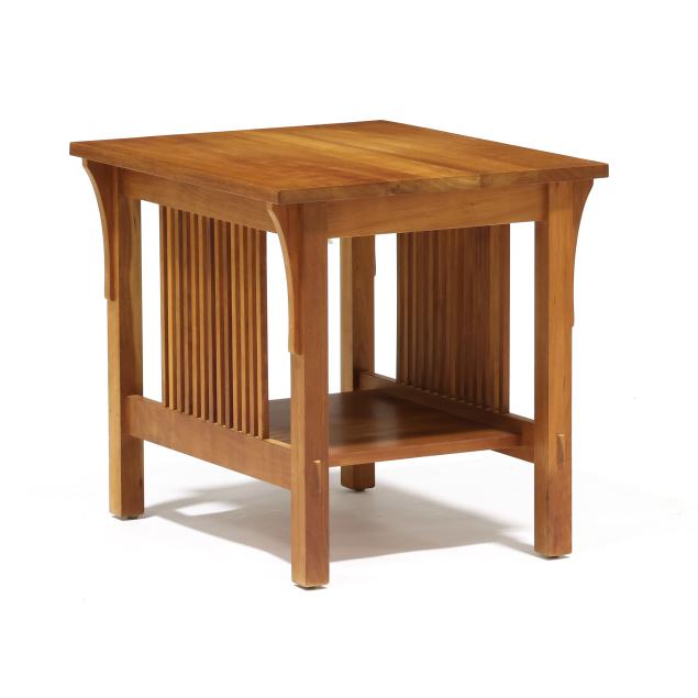 stickley-mission-style-cherry-side-table