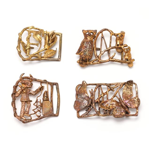 four-brass-belt-buckles-pearl-sigoda-marks