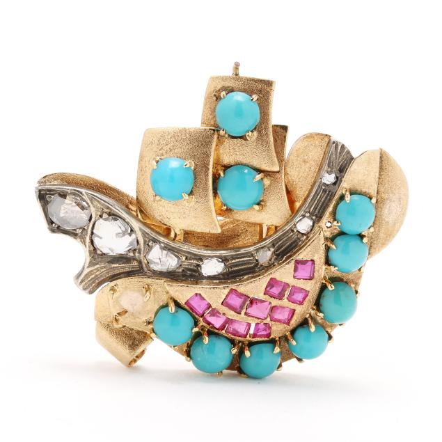 retro-gold-diamond-and-gem-set-brooch