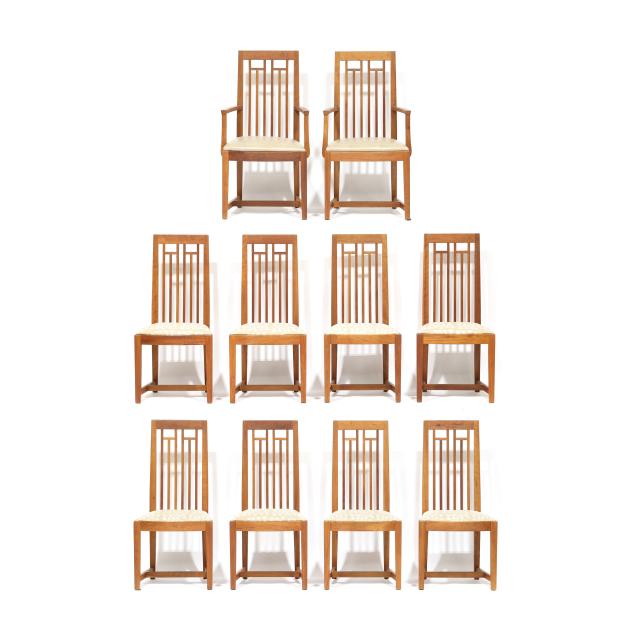 thomas-moser-set-of-ten-dining-chairs