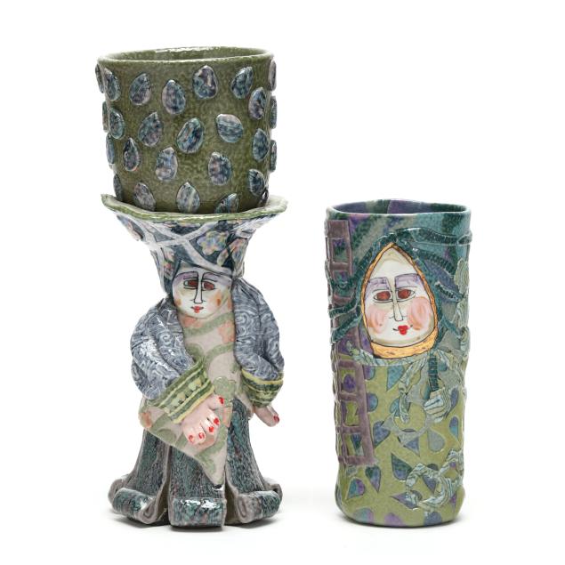 jane-peiser-nc-1933-2022-whimsical-ceramic-tumbler-and-chalice