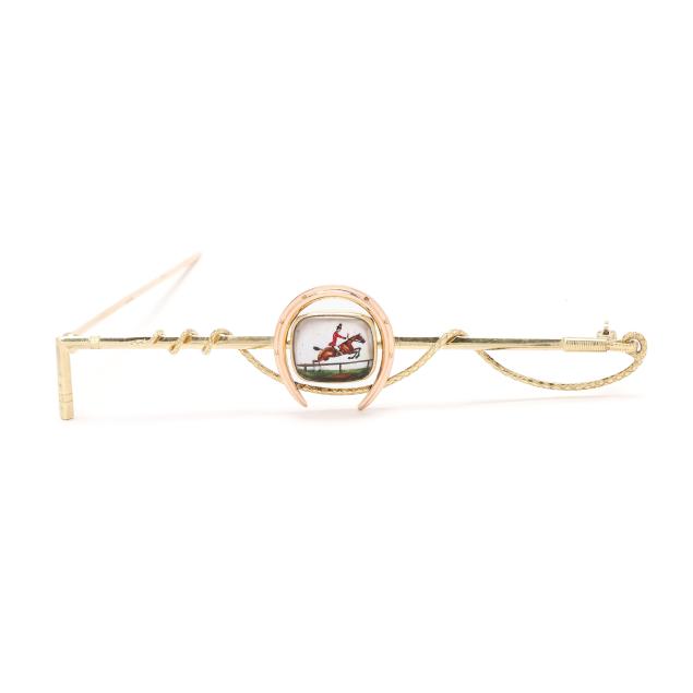 vintage-gold-fox-hunting-motif-bar-brooch