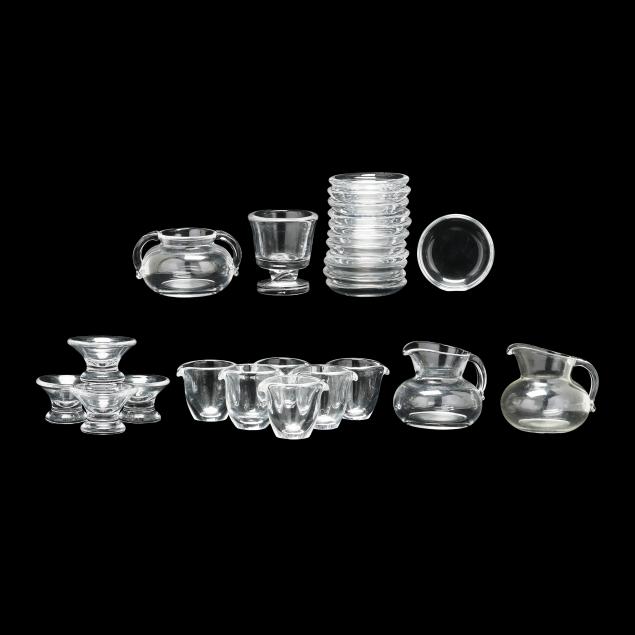 steuben-collection-of-creamers-and-saucers