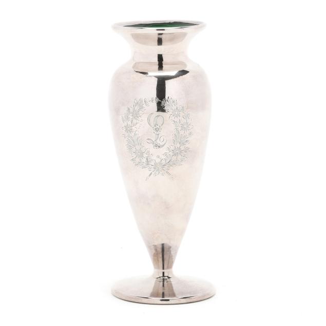 alvin-fine-silver-overlaid-green-glass-vase