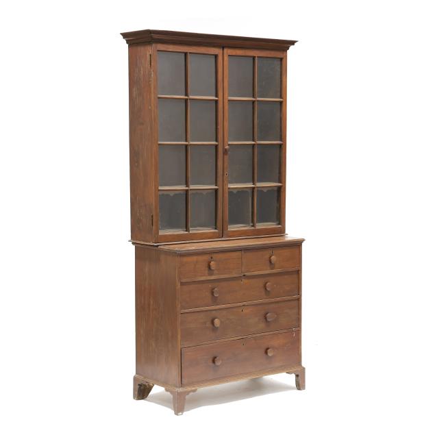 north-carolina-federal-walnut-chest-and-associated-bookcase
