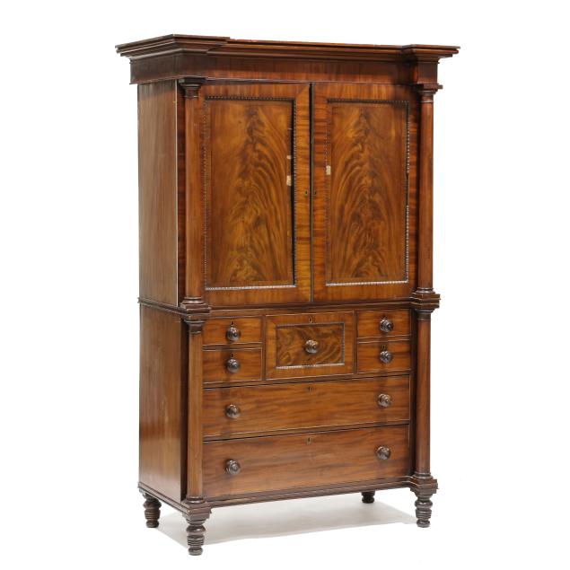 scottish-george-iii-mahogany-linen-press