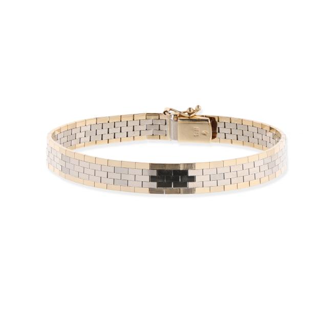 bi-color-gold-bracelet-italy