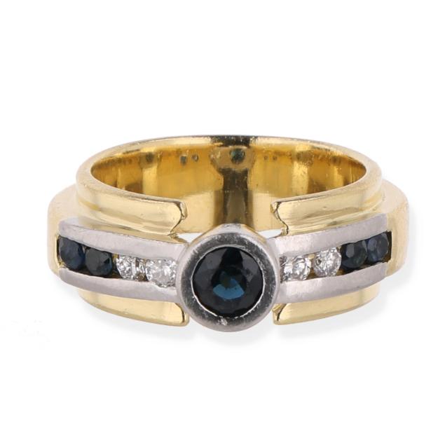 gold-platinum-sapphire-and-diamond-ring