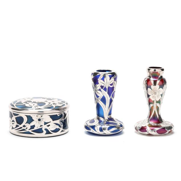 three-sterling-silver-deposit-and-iridescent-glass-dresser-objects