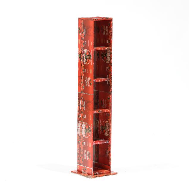 folk-art-metal-wrapped-small-shelf