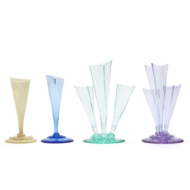 four-steuben-tri-corner-vases
