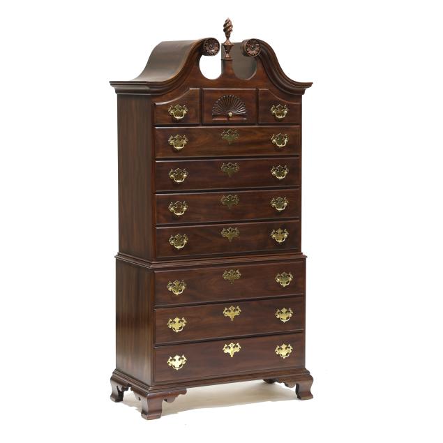 statton-chippendale-style-cherry-chest-on-chest