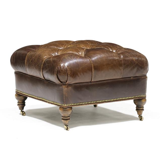 tufted-leather-ottoman