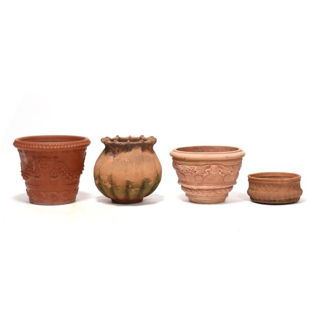 collection-of-four-terracotta-garden-planters-including-impruneta