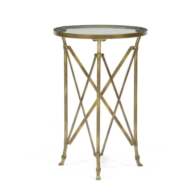 neoclassical-style-brass-tone-side-table