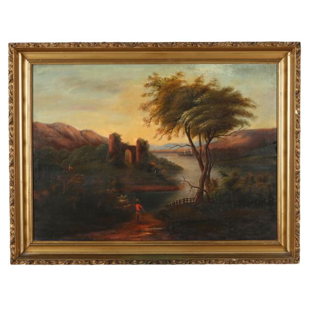 continental-school-19th-century-pastoral-landscape-with-figures