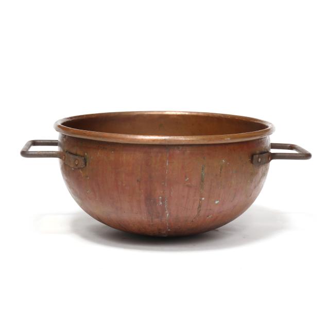 large-double-handled-copper-candy-kettle