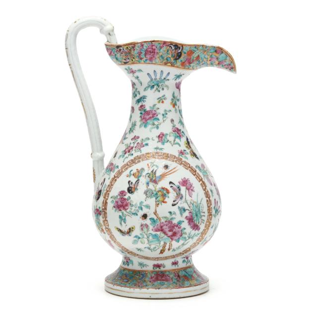 a-large-chinese-export-porcelain-famille-rose-pitcher