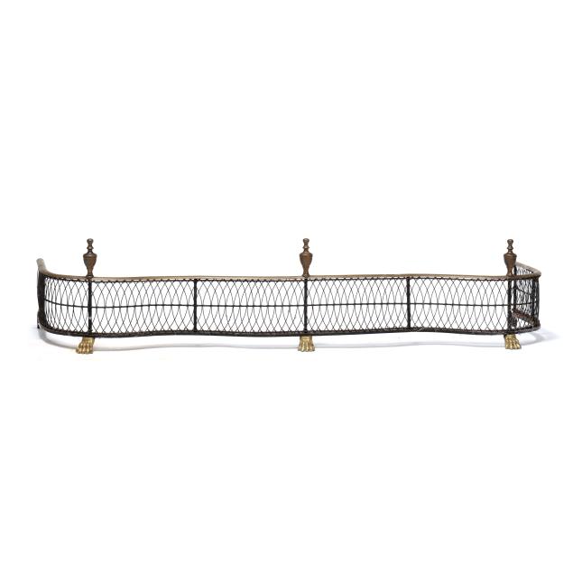 regency-style-serpentine-fire-fender-with-paw-feet