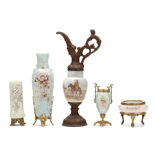 five-piece-collection-of-wavecrest-glass