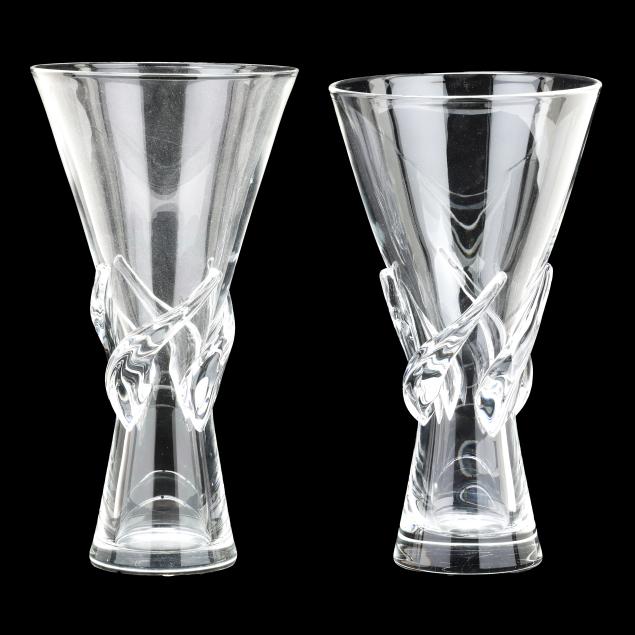 steuben-pair-of-large-hourglass-rose-vases