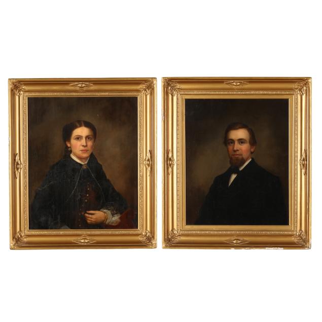american-school-mid-19th-century-portrait-pair-a-young-lady-and-gentleman