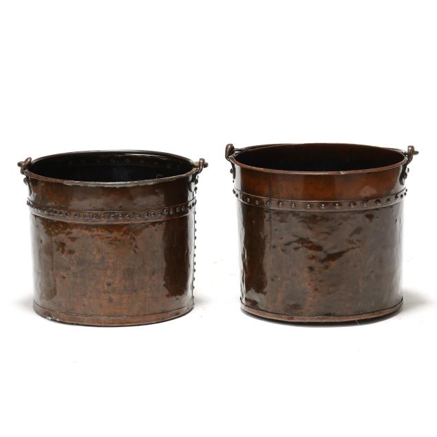 pair-of-antique-riveted-copper-buckets