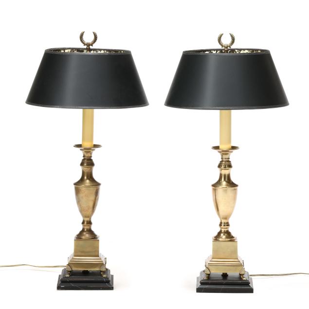 visual-comfort-co-pair-of-brass-urn-on-plinth-candlestick-table-lamps