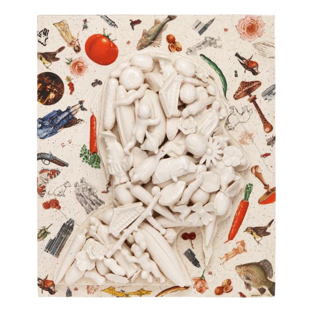 howard-kottler-american-1930-1989-i-bits-and-pieces-of-reality-self-portrait-i