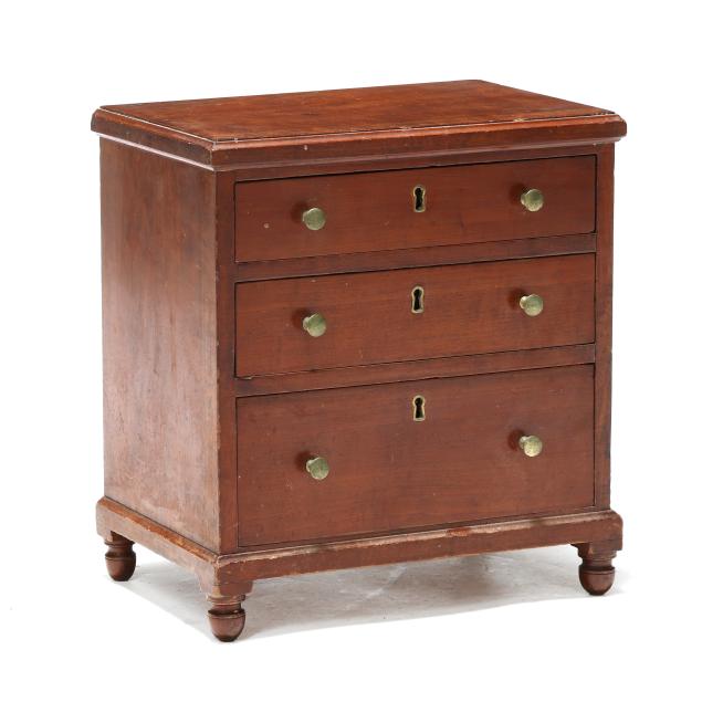 southern-late-federal-cherry-miniature-chest-of-drawers
